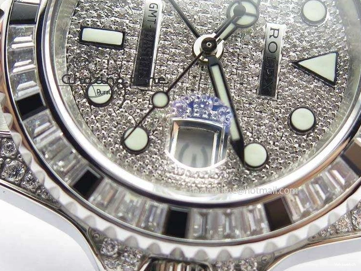 On SS 116759 Bp-Maker A3186 Dial Diamond GMT-Master II Black Crystal Ruby Bracelet SS 0403